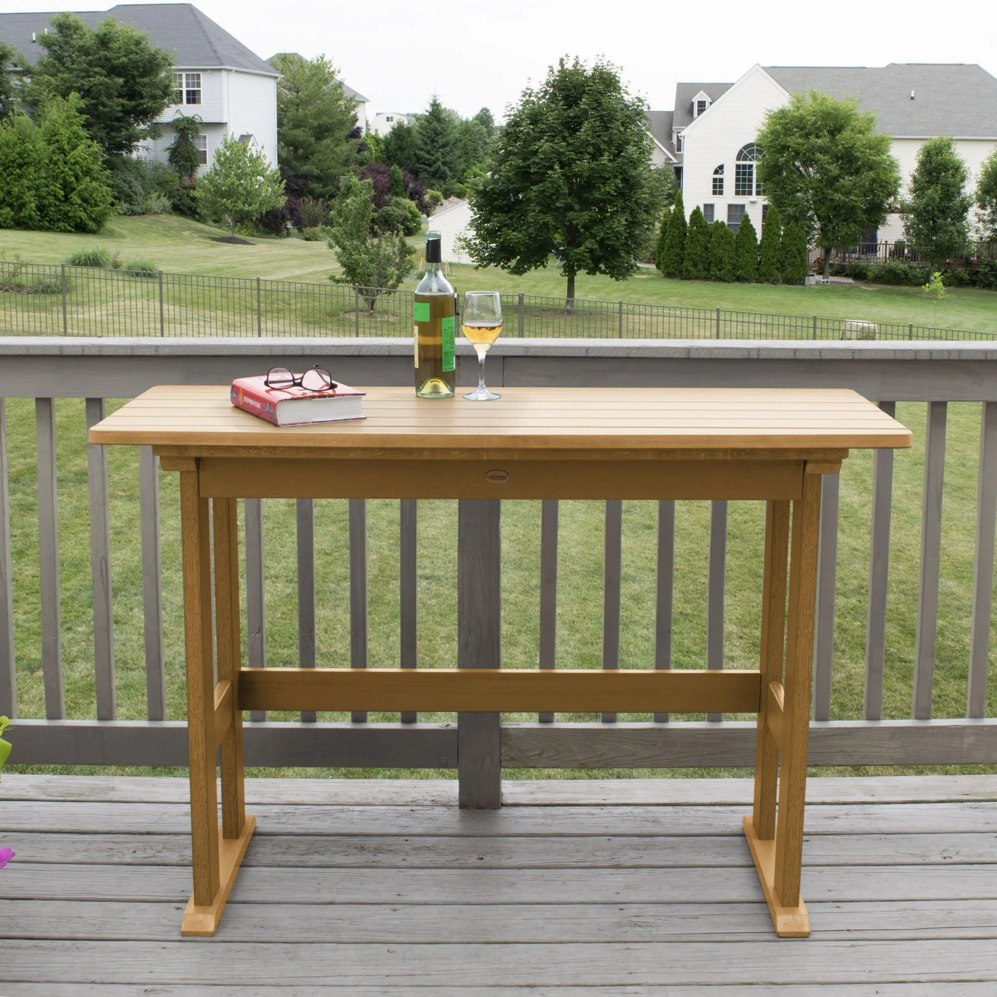 Refurbished Lehigh Counter Height Balcony Table