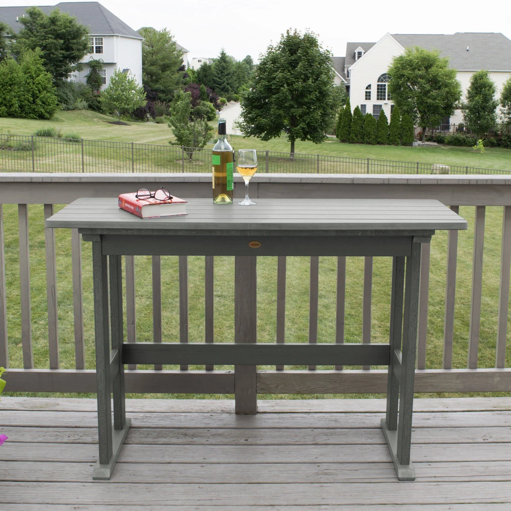 Refurbished Lehigh Counter Height Balcony Table