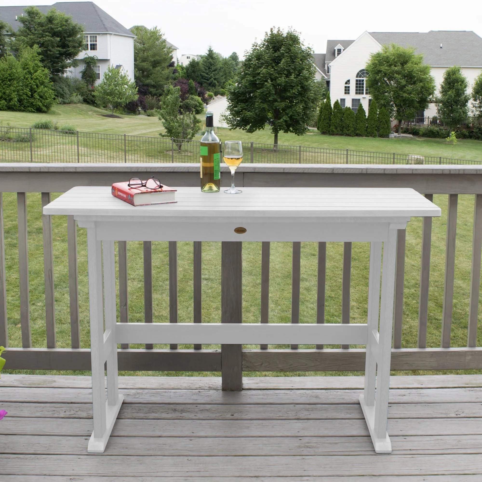 Refurbished Lehigh Counter Height Balcony Table