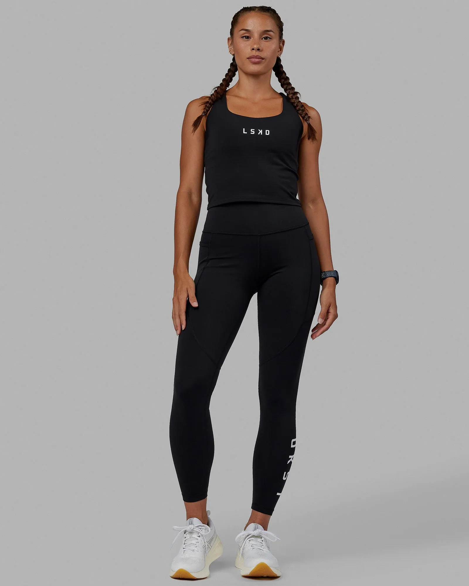 Rep Shelf Bra Performance Tank - Black