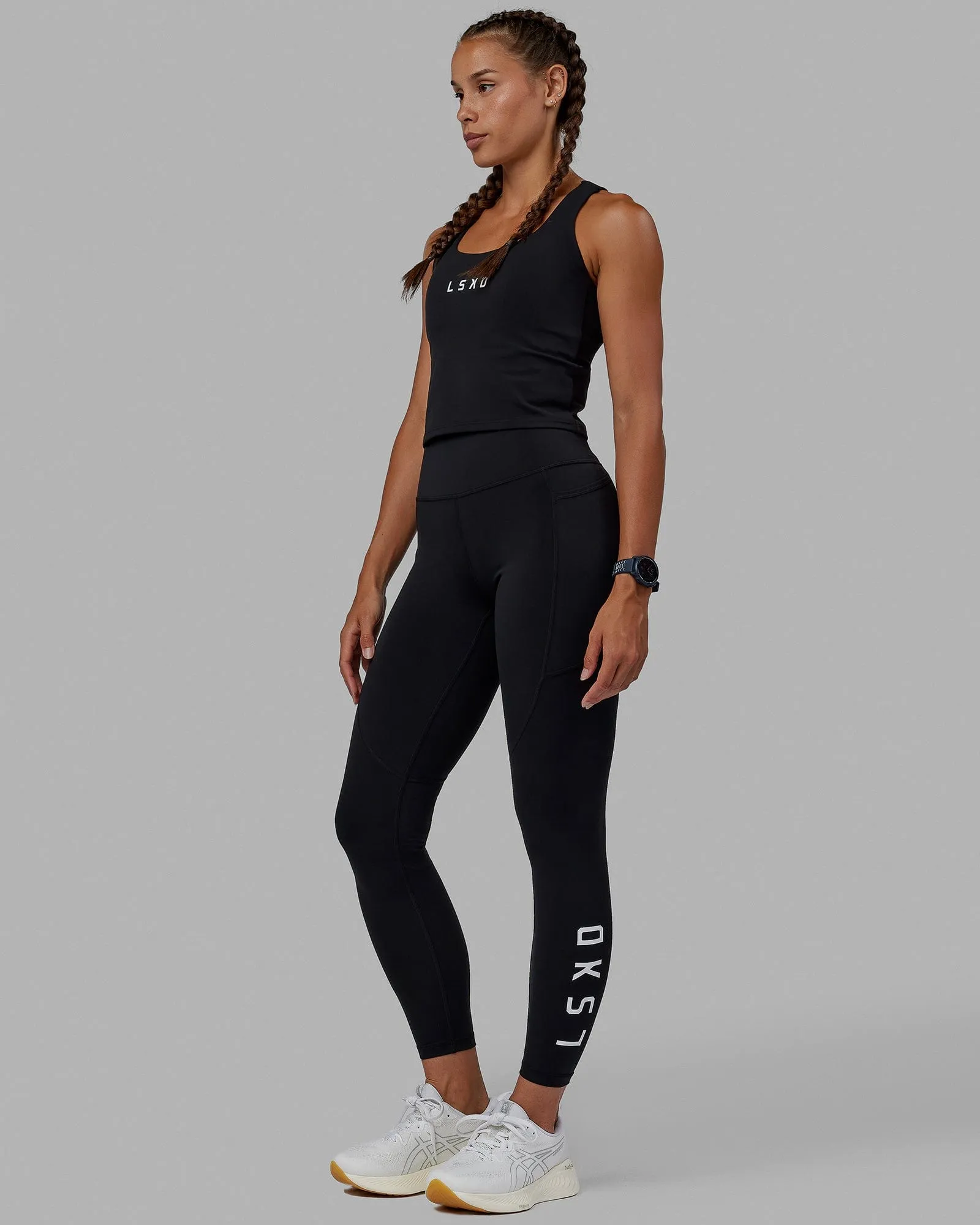 Rep Shelf Bra Performance Tank - Black