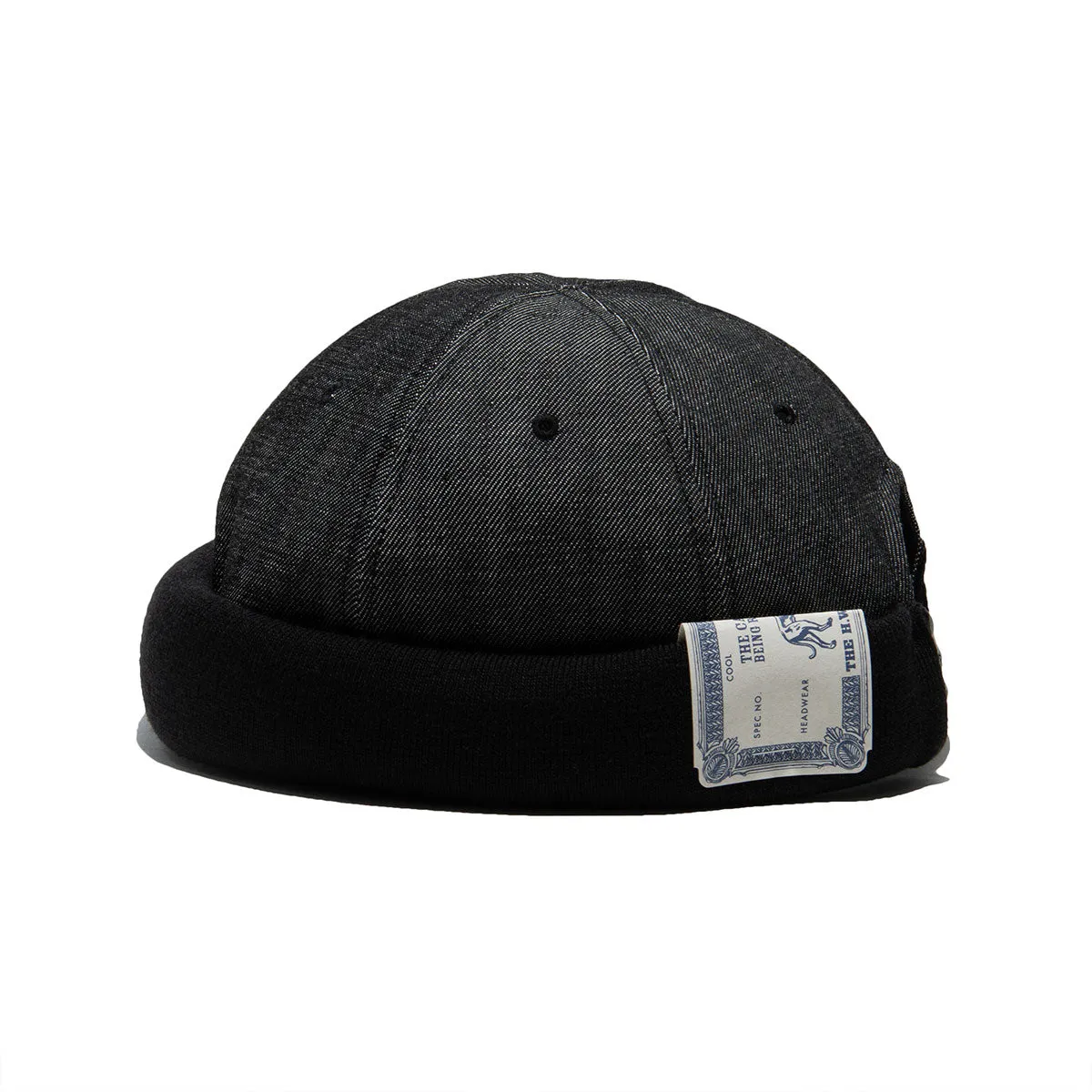 RIGID DENIM ROLL CAP - Black