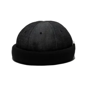 RIGID DENIM ROLL CAP - Black