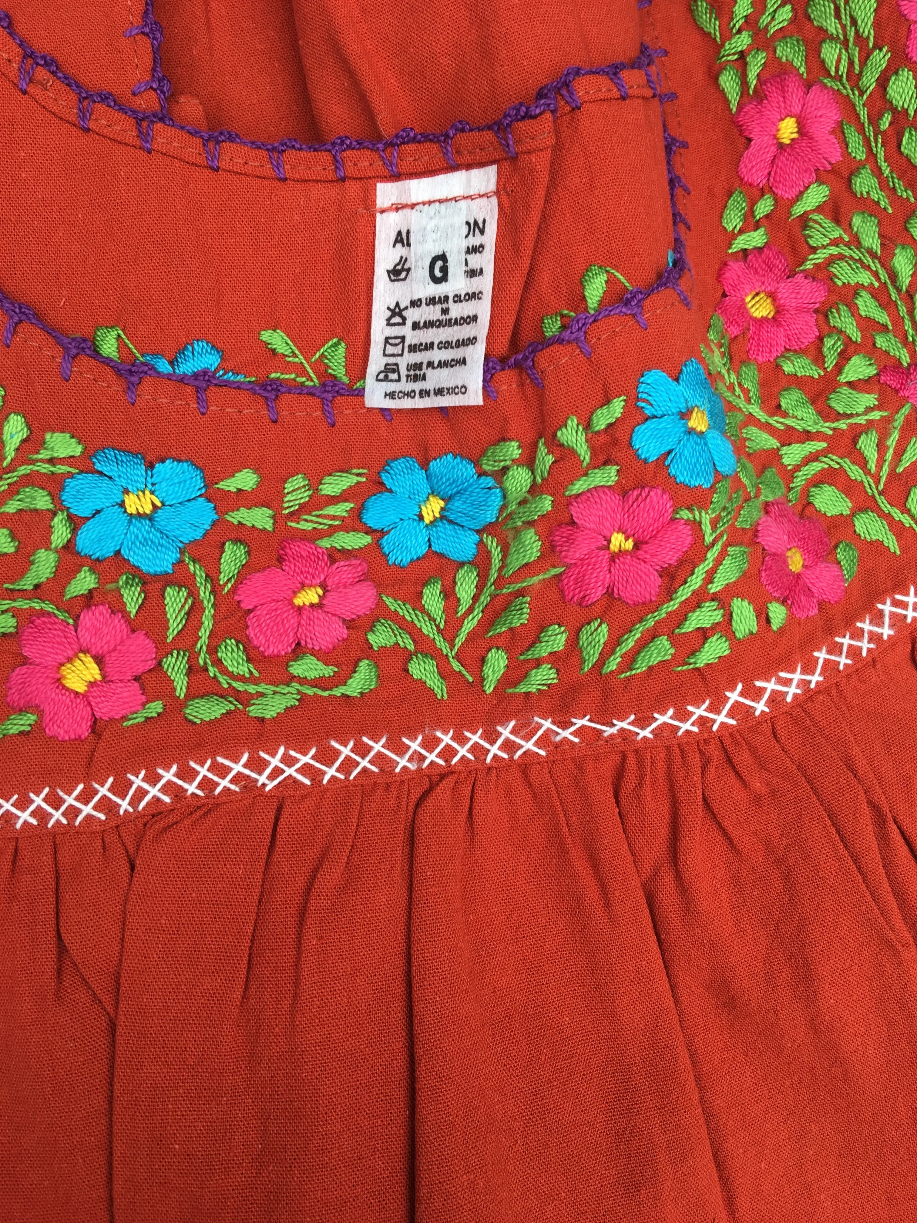 Rosita Traditional Mexican Embroidered Tank Top