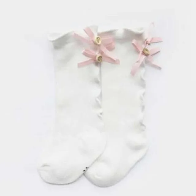 Ruffle Bow Socks