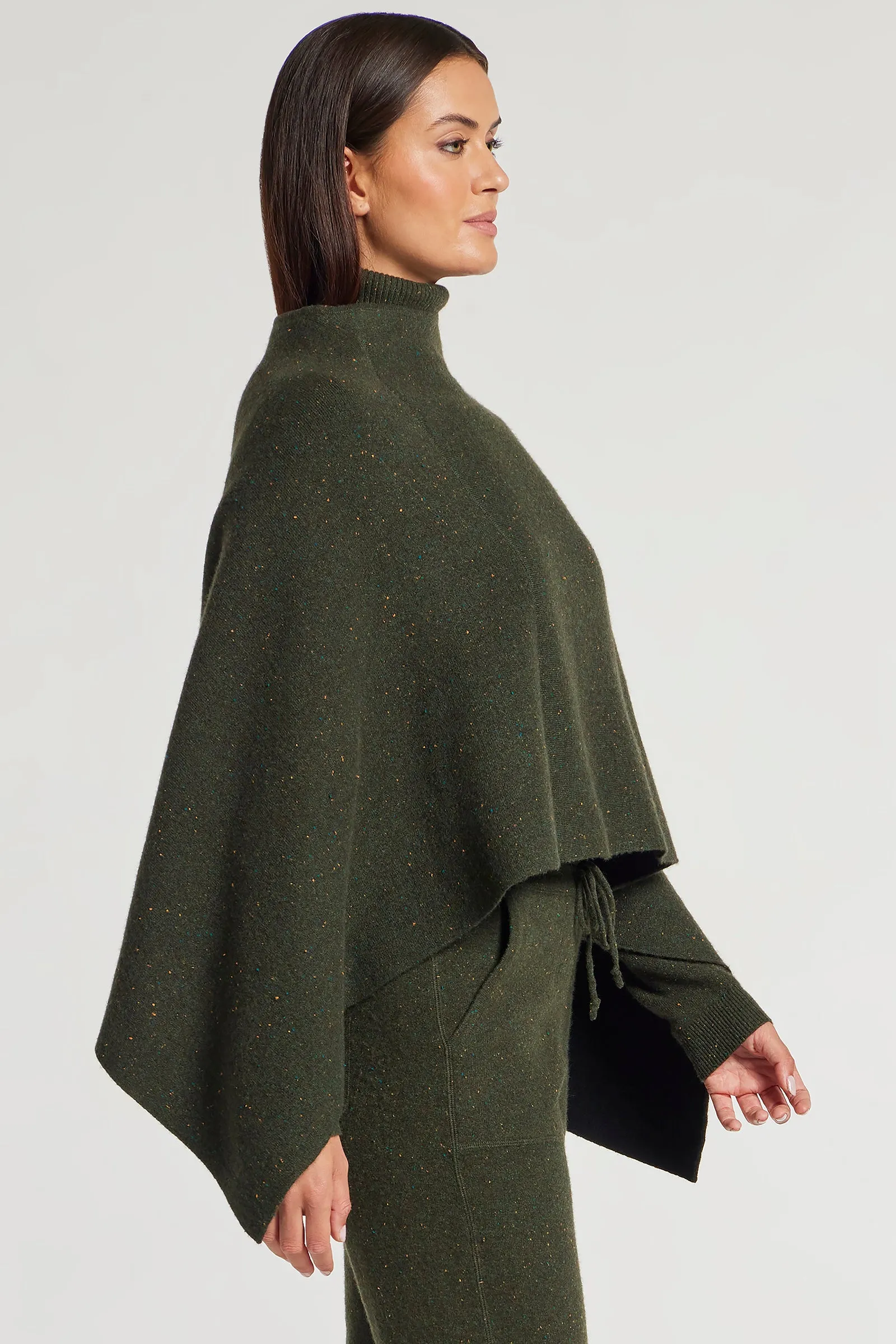 Sade Reversible Cashmere Poncho