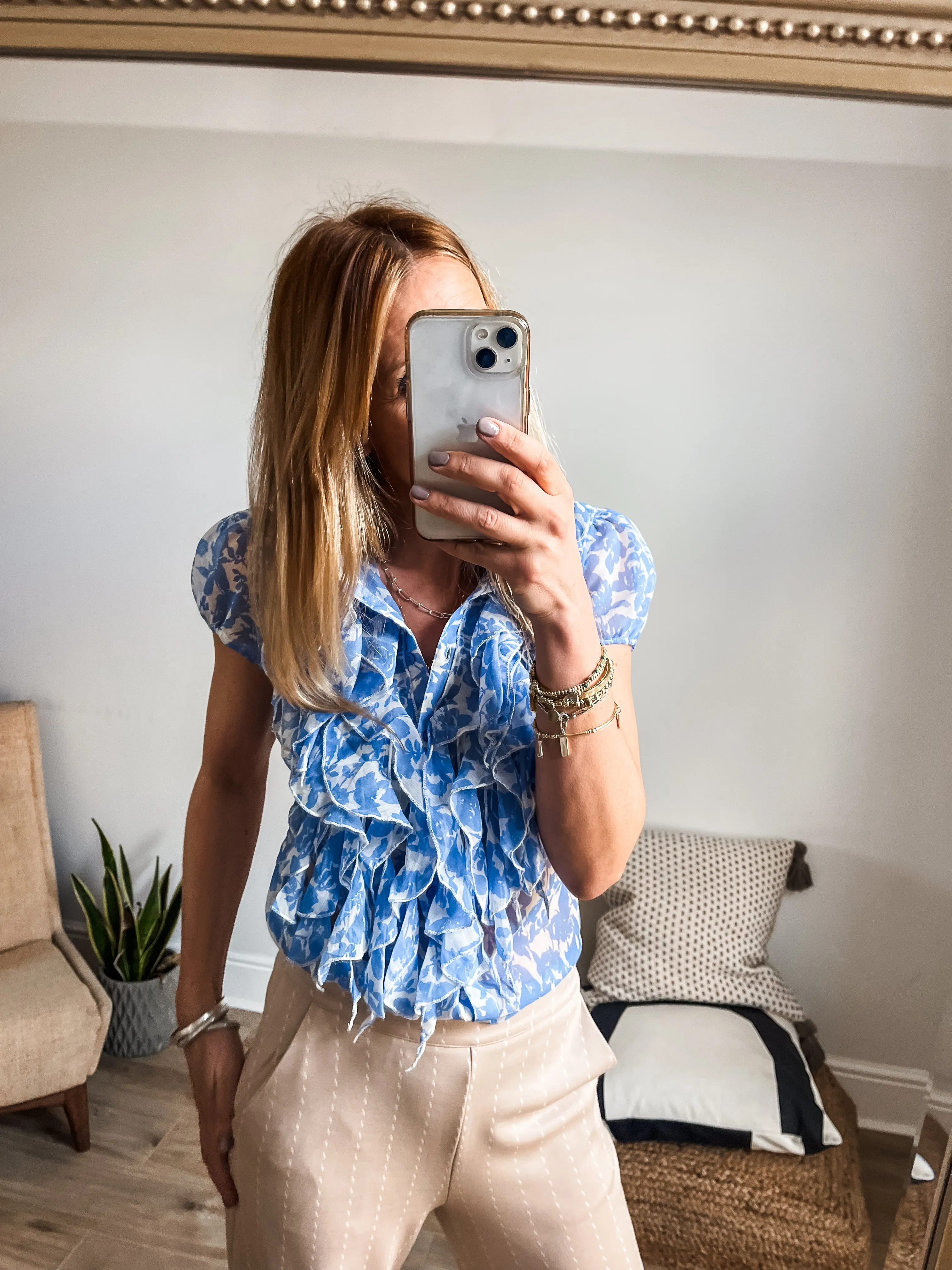 Saint Tropez Lilja Crinkle Shirt PREMIUM BRAND