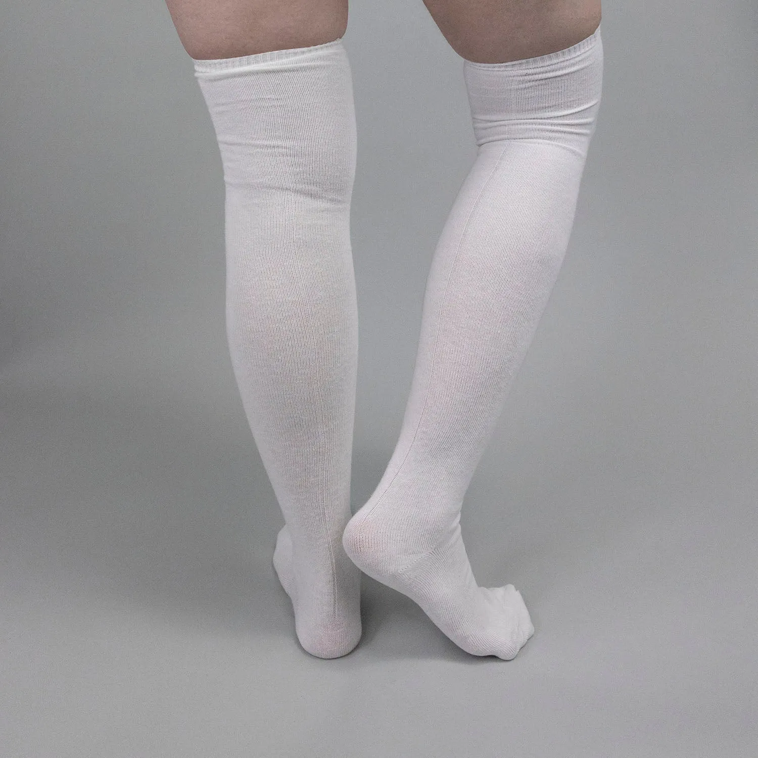 Seamed Lightweight Cotton Stockings