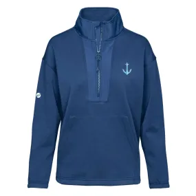 Seattle Kraken Anchor Await Half Zip Pullover