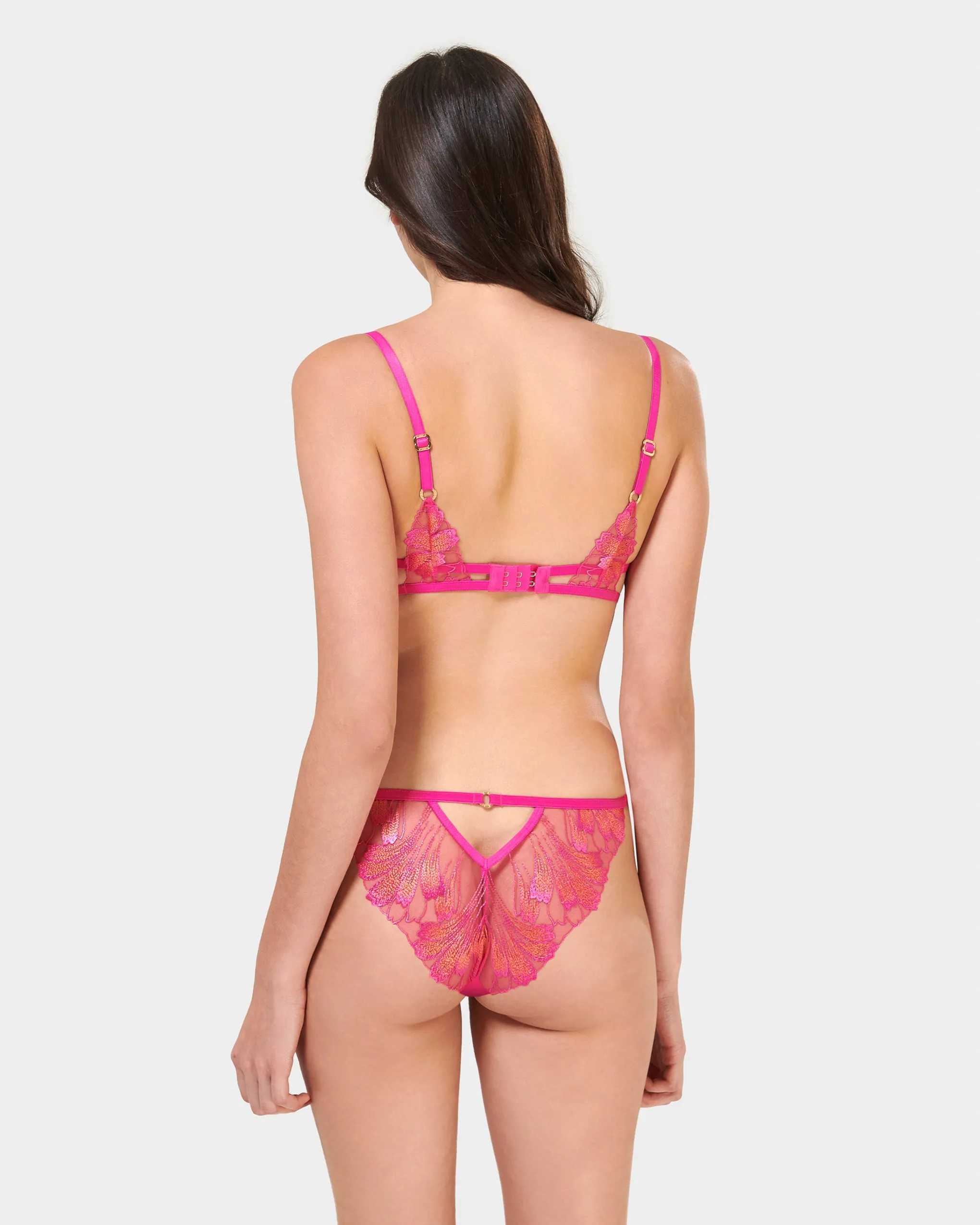 Set: Colette Fuchsia Pink/Orange Pepper