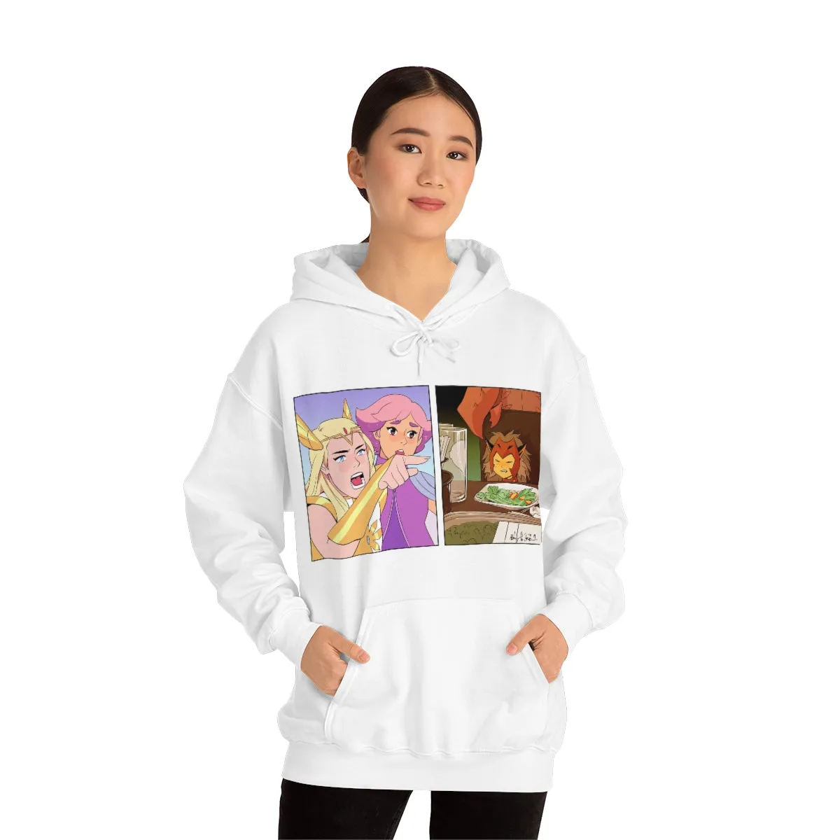 She-Ra Yelling at Catra Meme Unisex Heavy Blend™ Hooded Sweatshirt