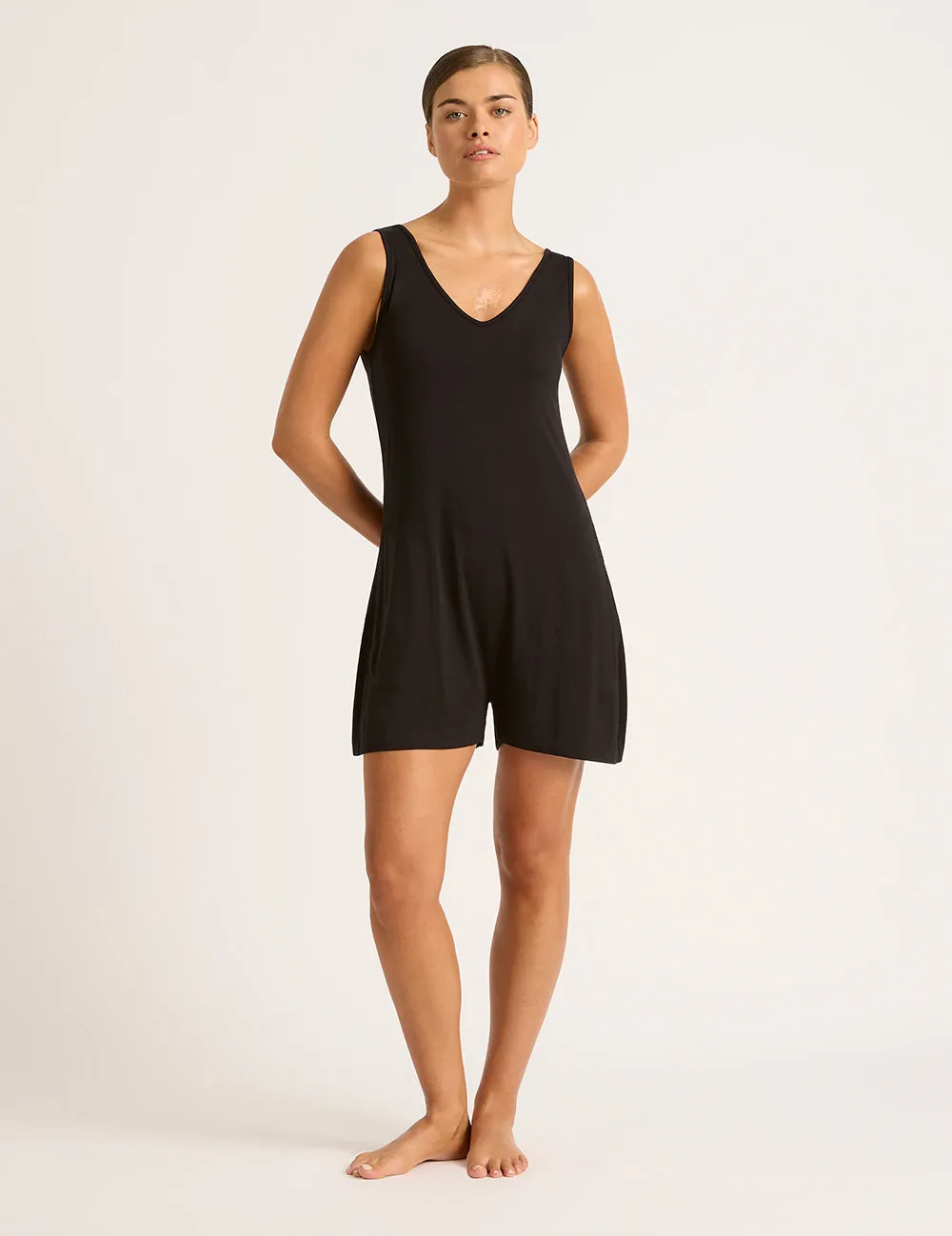 Short Romper - Black