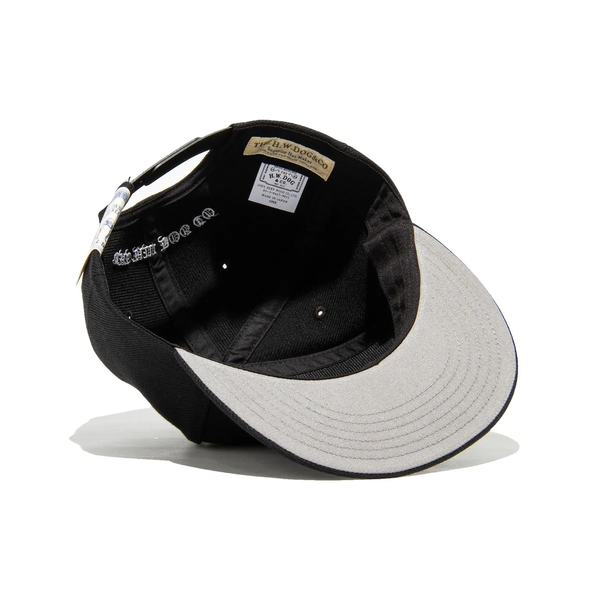 STIFF 6 PANEL CAP - Black