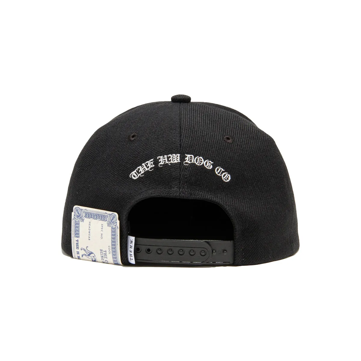 STIFF 6 PANEL CAP - Black