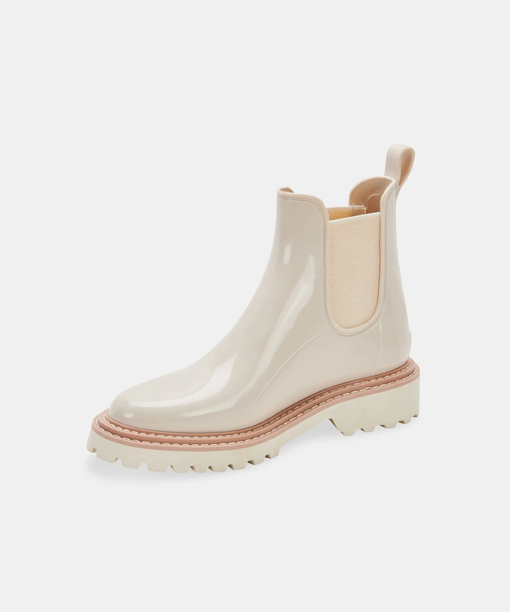 STORMY RAINBOOTS IVORY PATENT STELLA