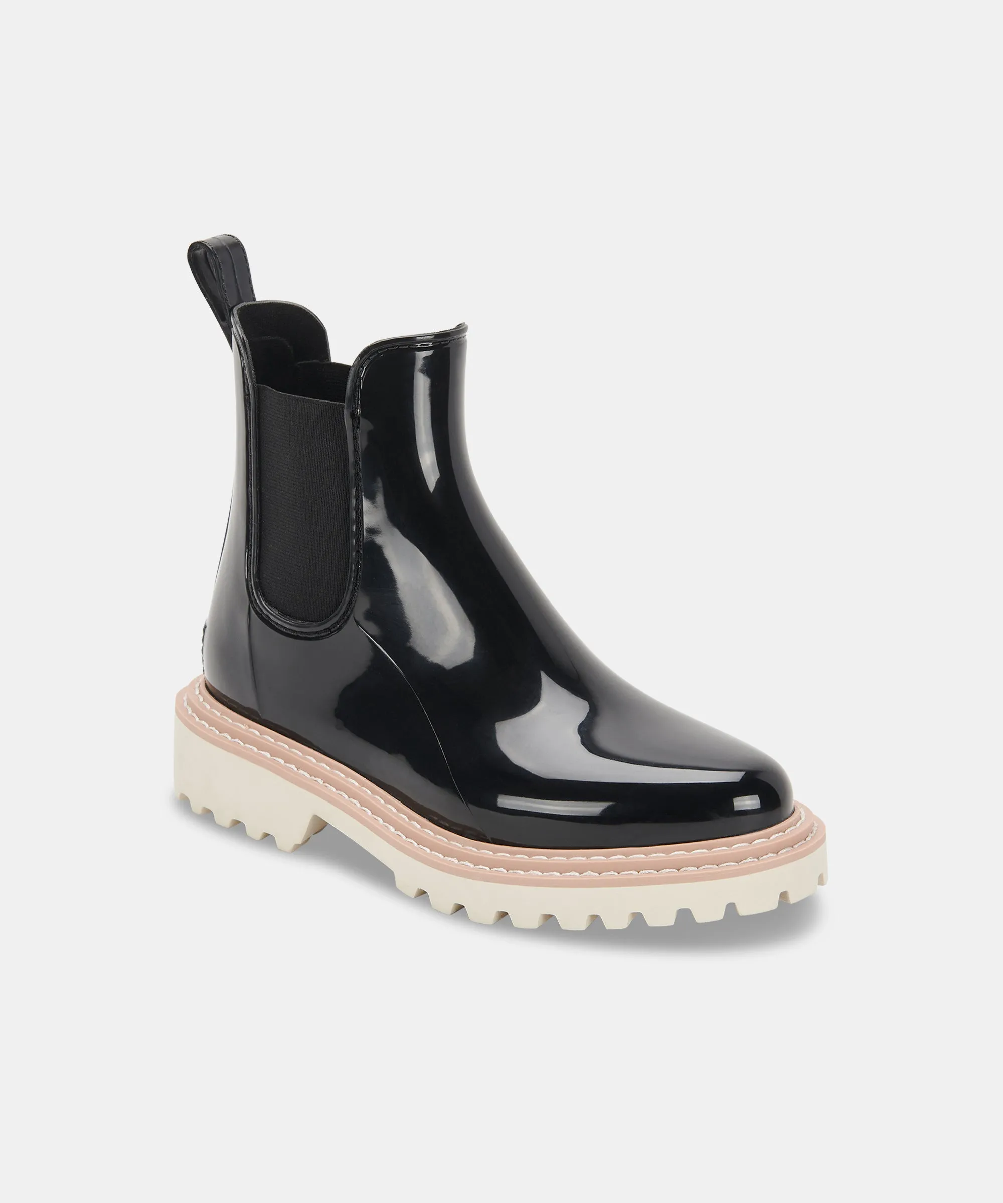 STORMY RAINBOOTS ONYX PATENT STELLA