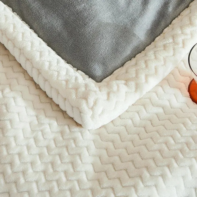 Super Soft Fleece Three-Layer Blanket