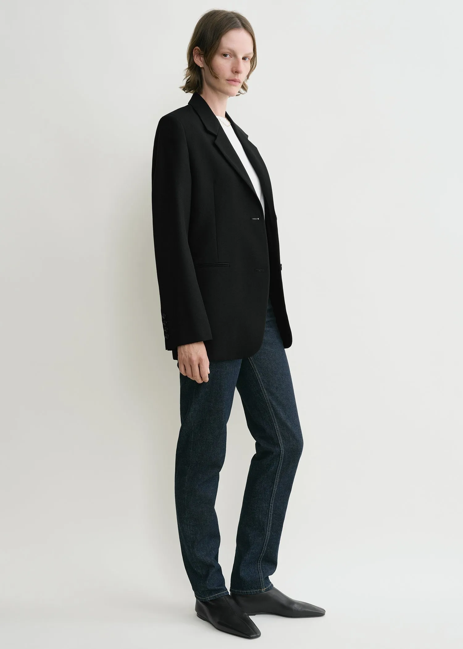 Tailored suit jacket black