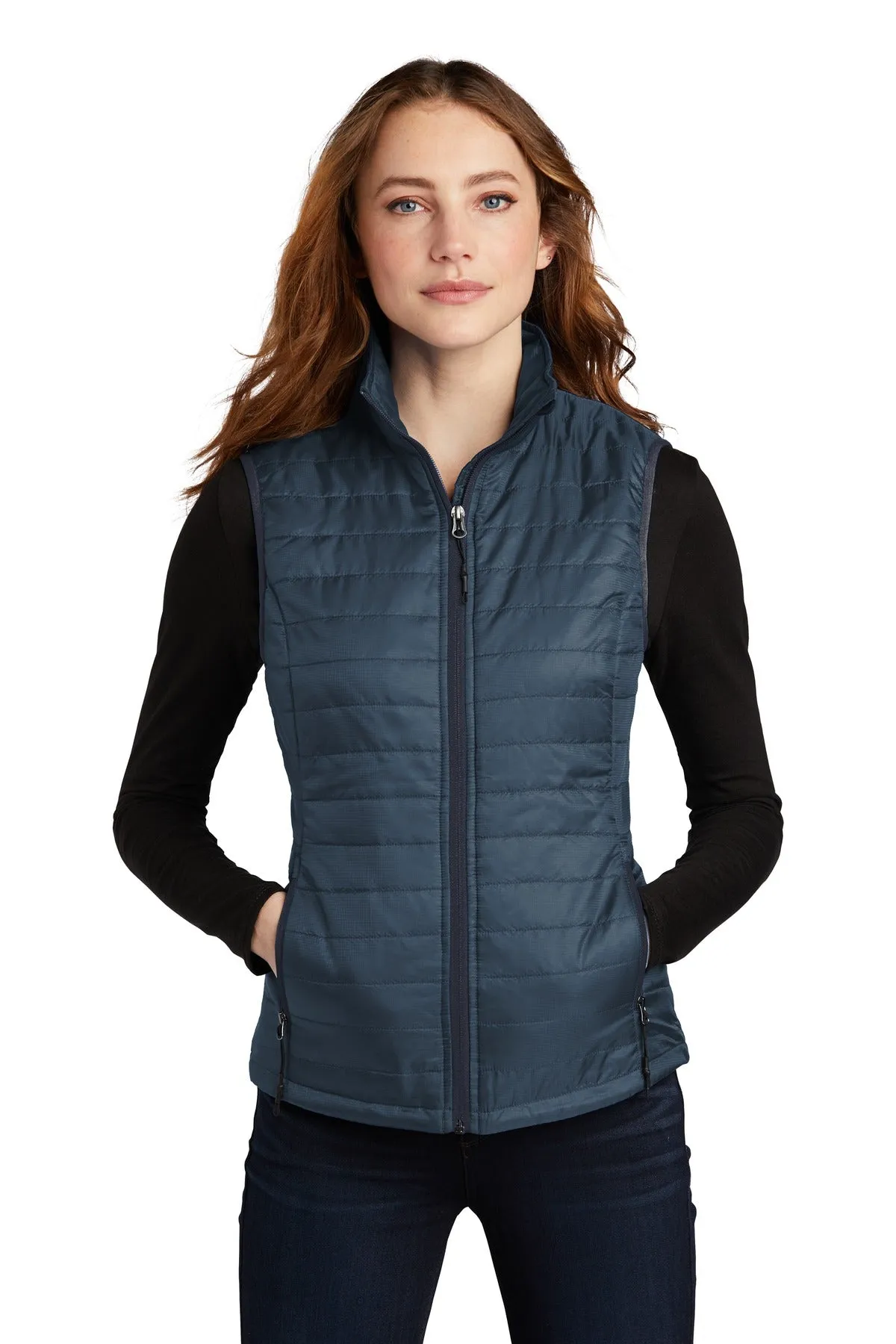 Team Elmer's Ladies Packable Puffy Vest