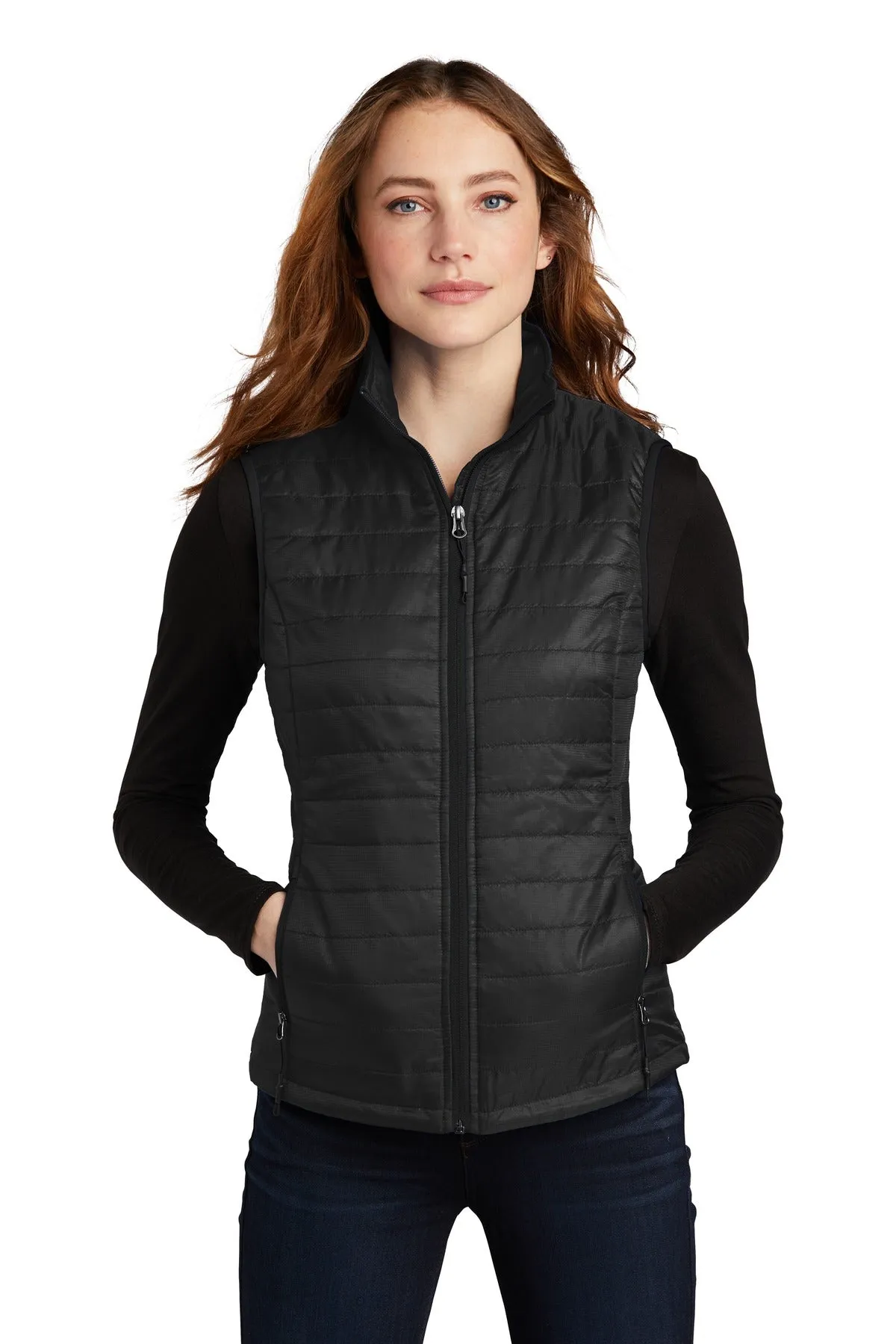 Team Elmer's Ladies Packable Puffy Vest