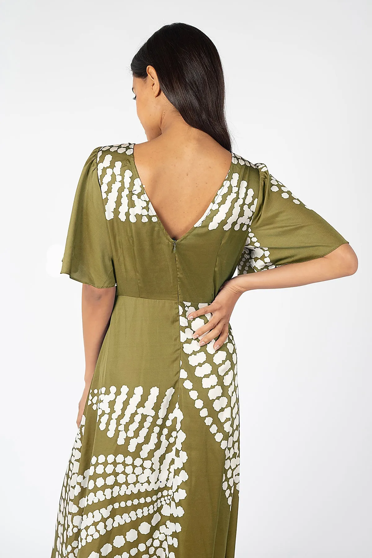 The Odes Rene Dress in Olive