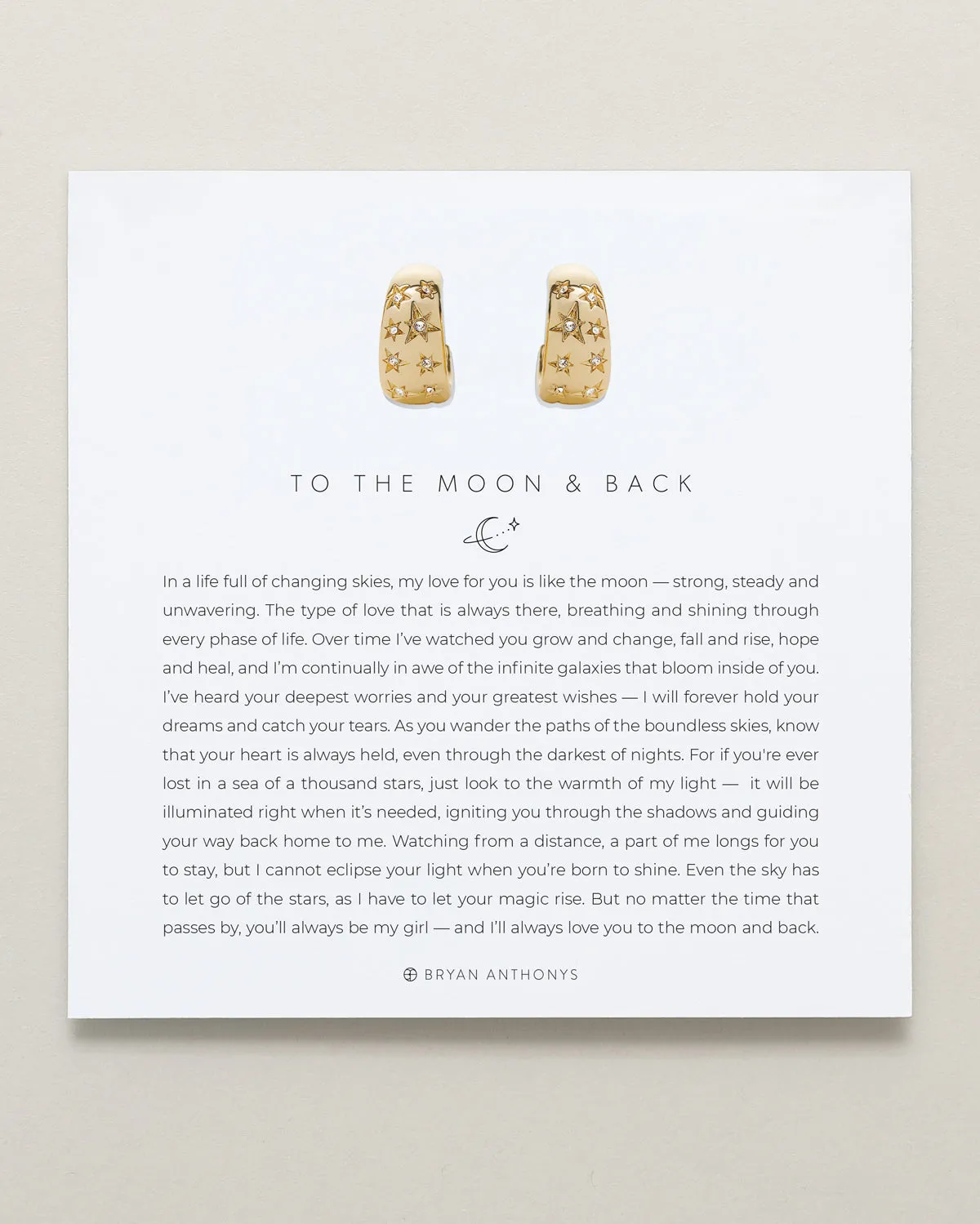 To the Moon and Back Hoop Earrings