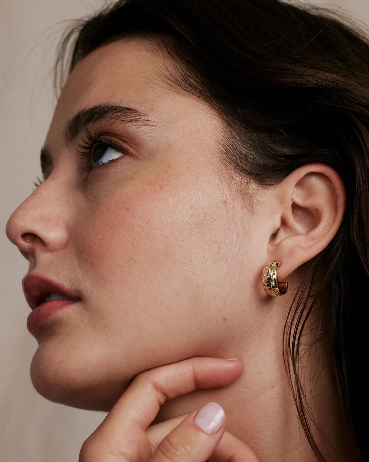 To the Moon and Back Hoop Earrings