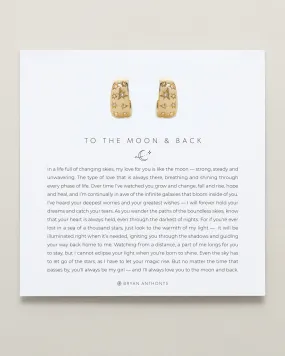 To the Moon and Back Hoop Earrings