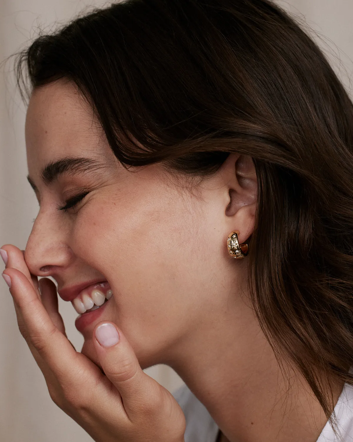 To the Moon and Back Hoop Earrings