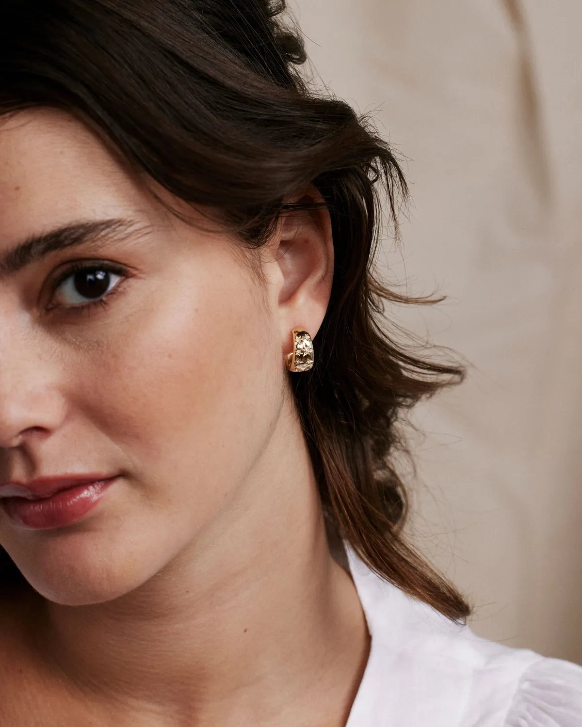 To the Moon and Back Hoop Earrings