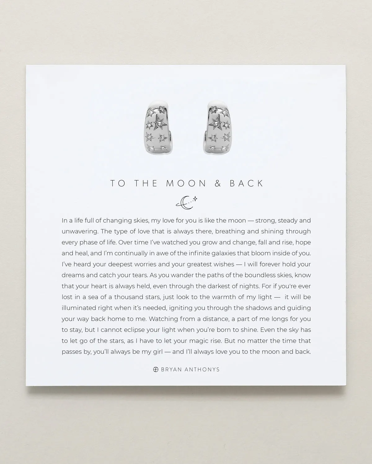 To the Moon and Back Hoop Earrings