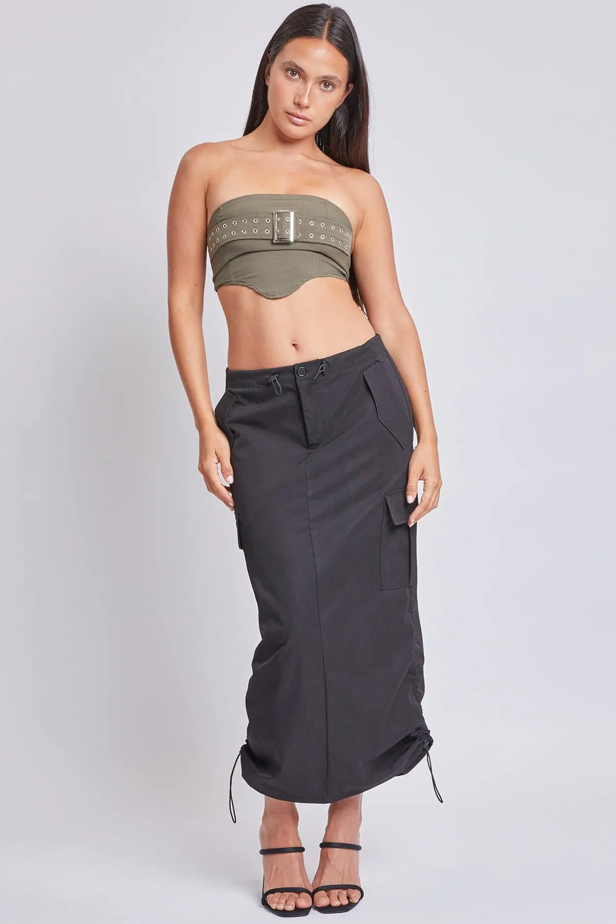 Women's Midi Cargo Parachute Skirt