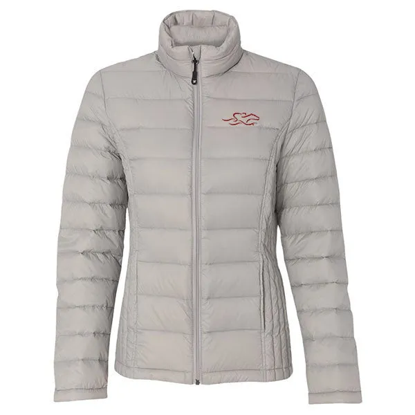 Womens Packable Down Puffer Jacket - Stone