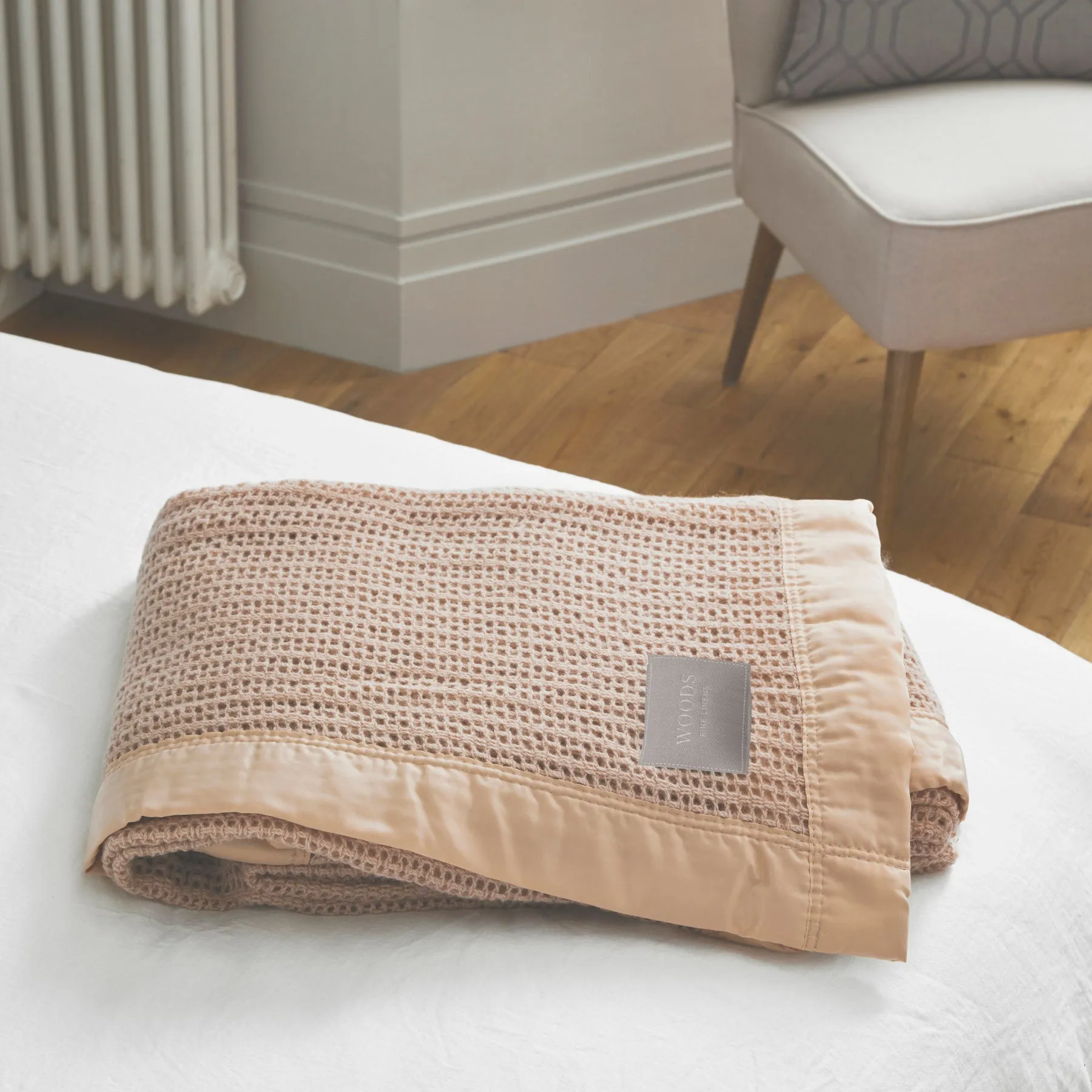 Woods Pure New Wool 'Cellular' Blanket