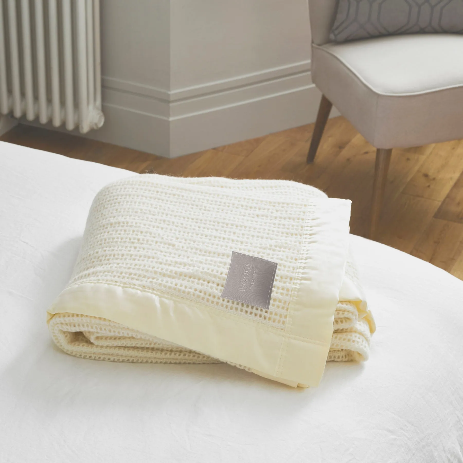 Woods Pure New Wool 'Cellular' Blanket