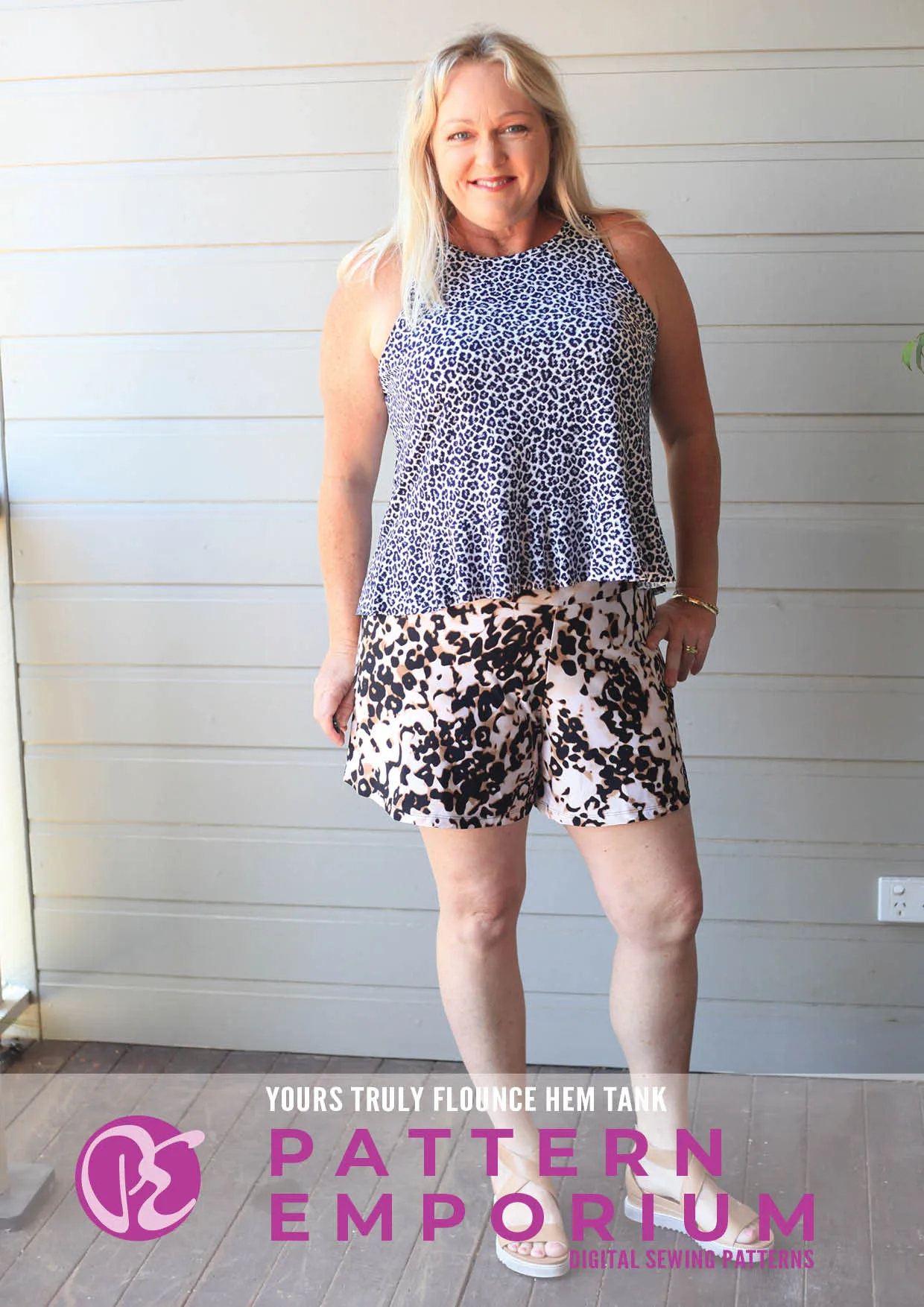 Yours Truly | Flounce Hem Tank Sewing Pattern