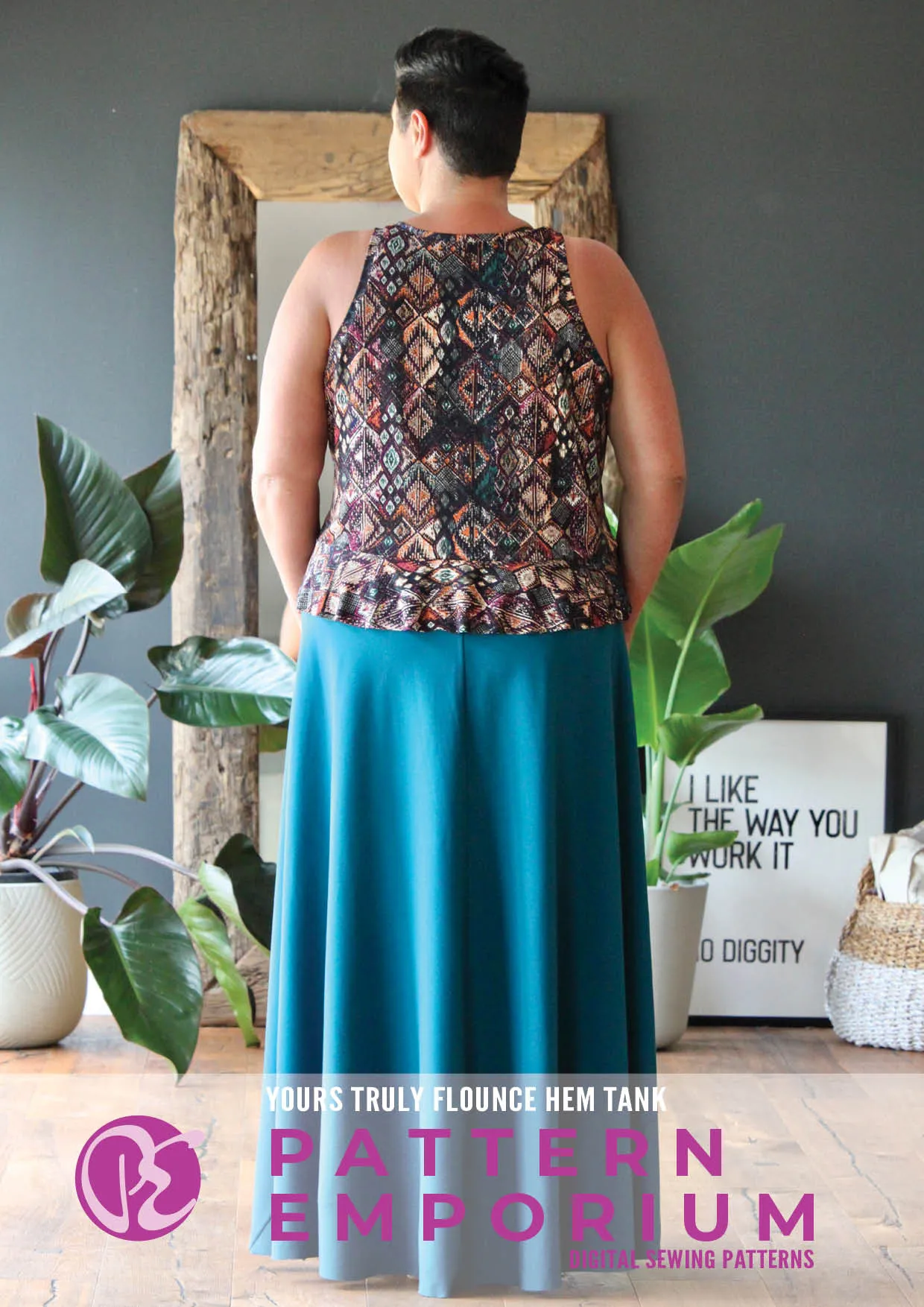 Yours Truly | Flounce Hem Tank Sewing Pattern