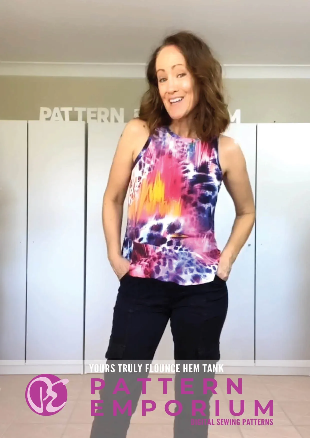 Yours Truly | Flounce Hem Tank Sewing Pattern