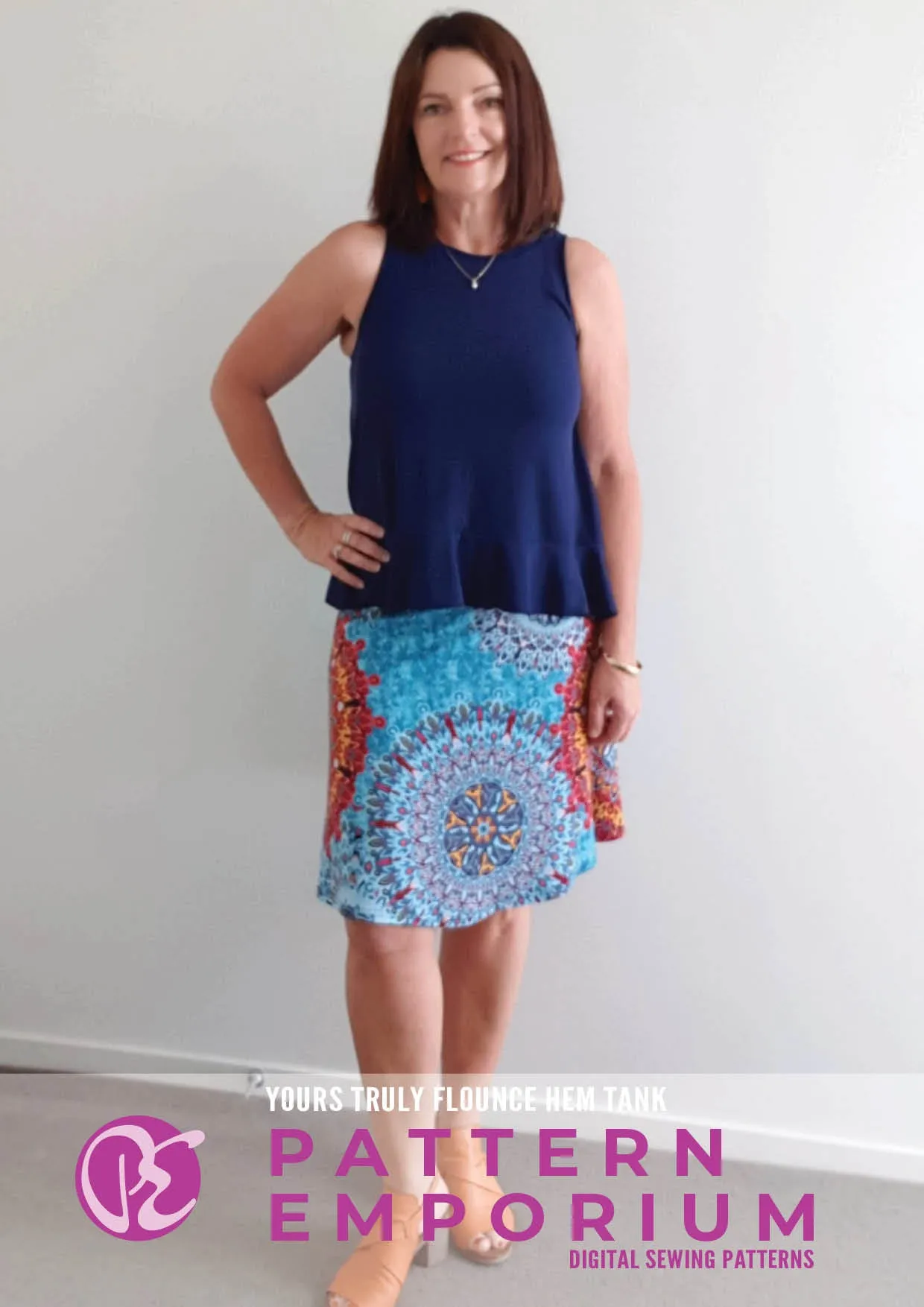 Yours Truly | Flounce Hem Tank Sewing Pattern