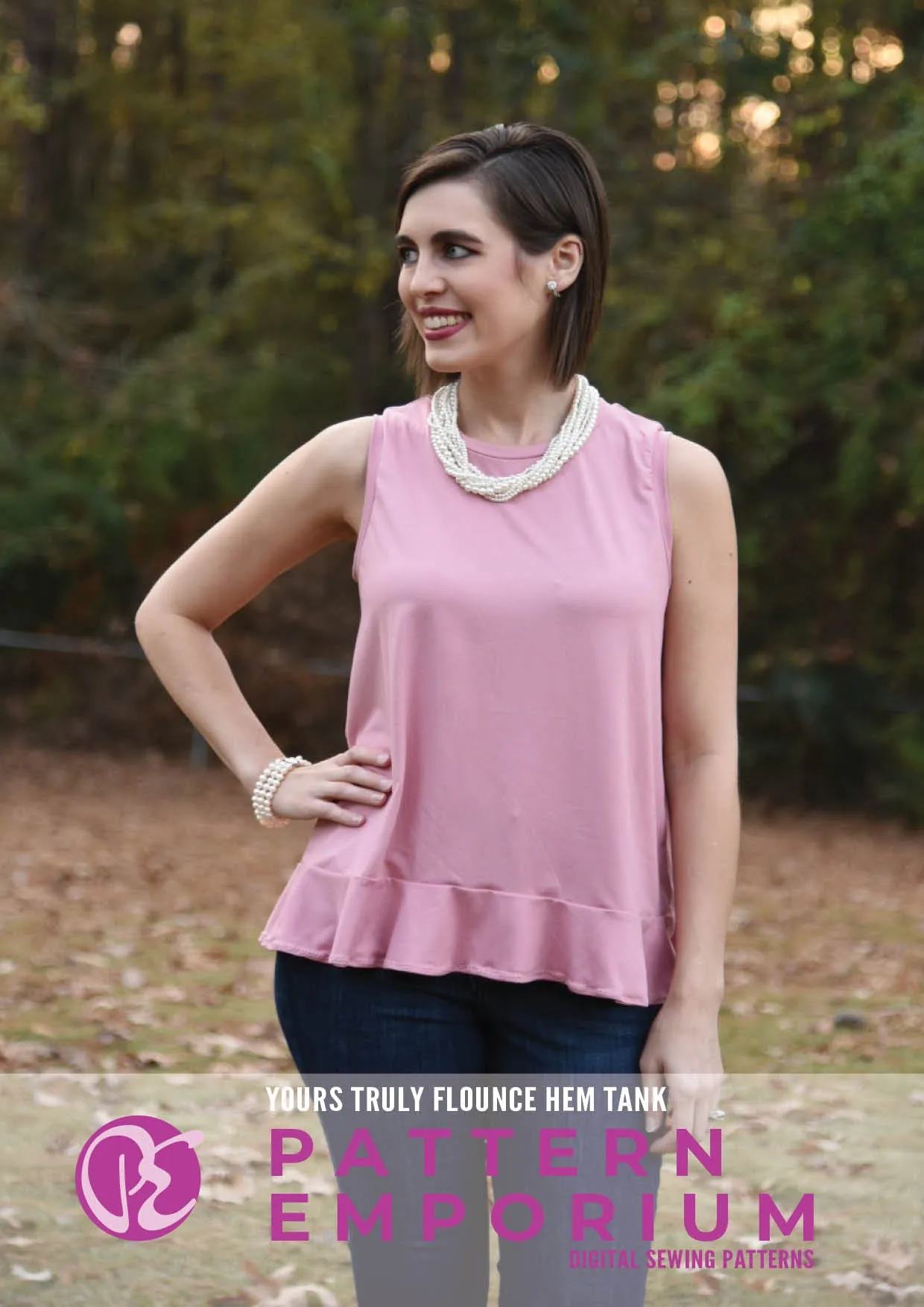 Yours Truly | Flounce Hem Tank Sewing Pattern