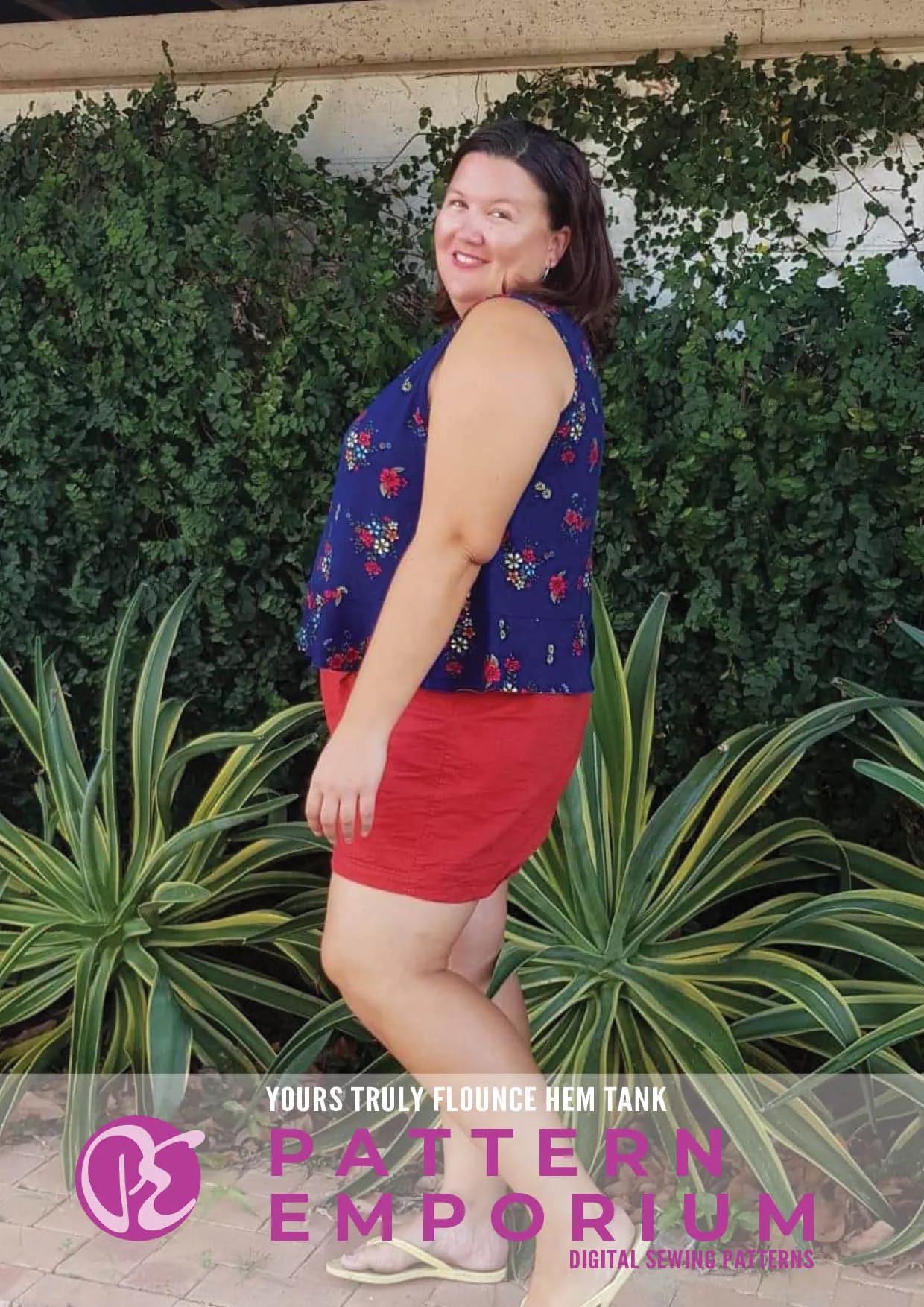 Yours Truly | Flounce Hem Tank Sewing Pattern