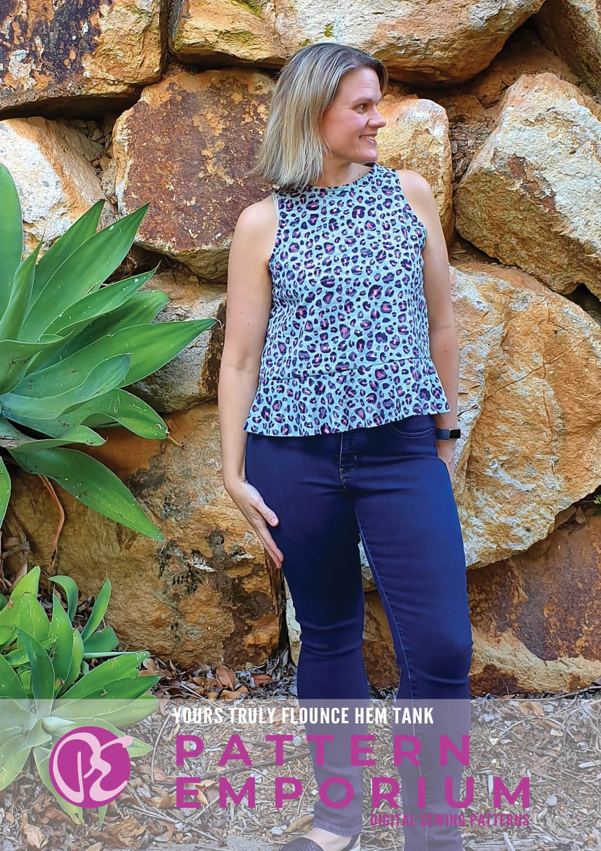 Yours Truly | Flounce Hem Tank Sewing Pattern