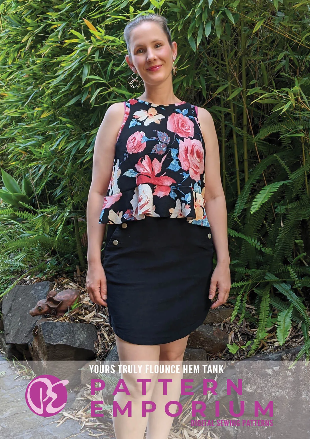 Yours Truly | Flounce Hem Tank Sewing Pattern