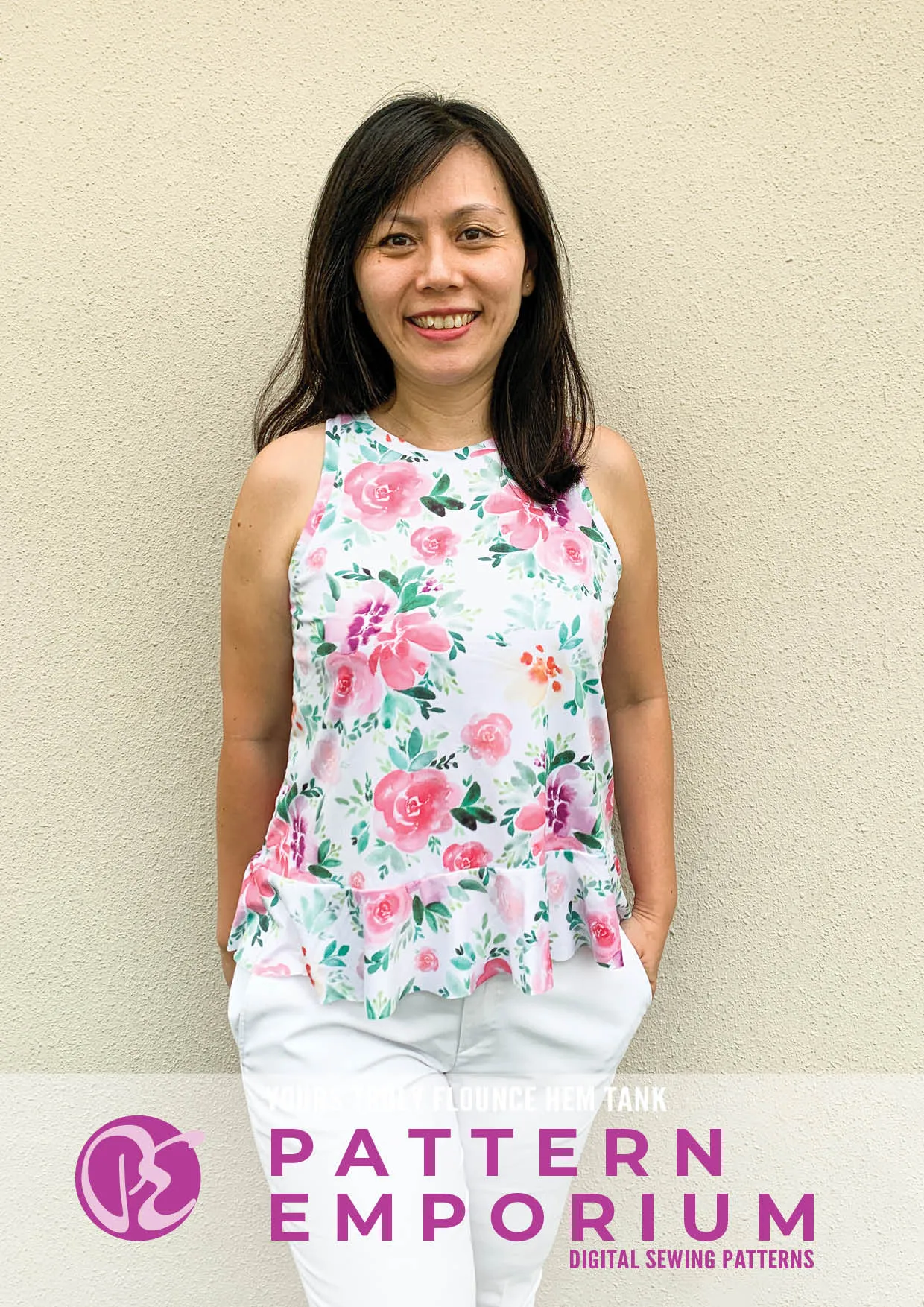 Yours Truly | Flounce Hem Tank Sewing Pattern