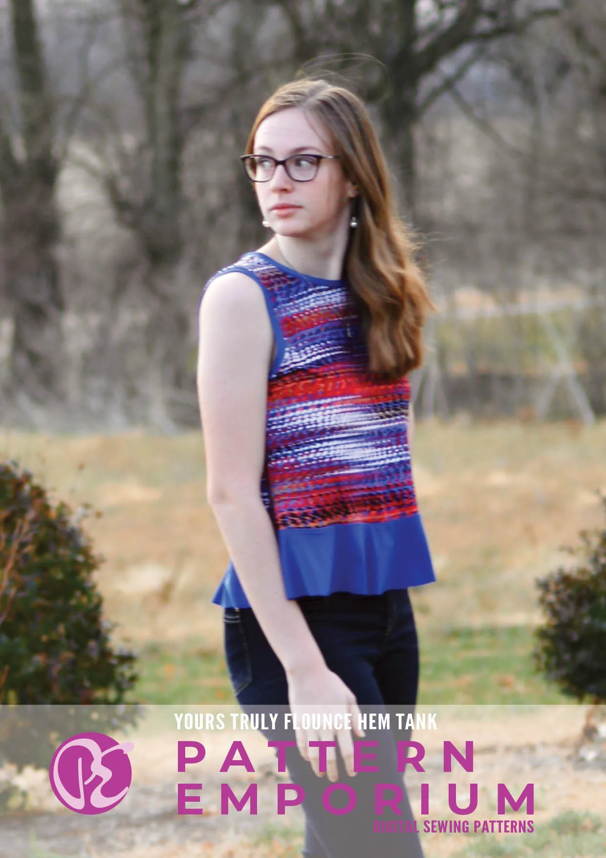 Yours Truly | Flounce Hem Tank Sewing Pattern