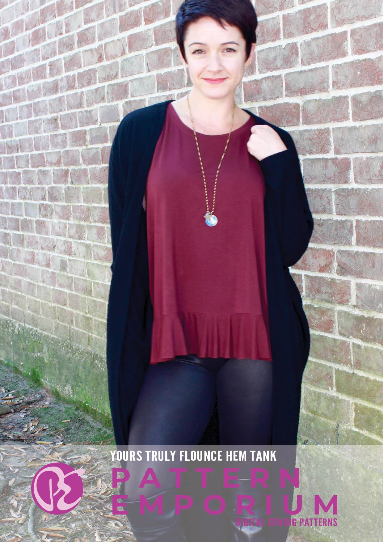 Yours Truly | Flounce Hem Tank Sewing Pattern