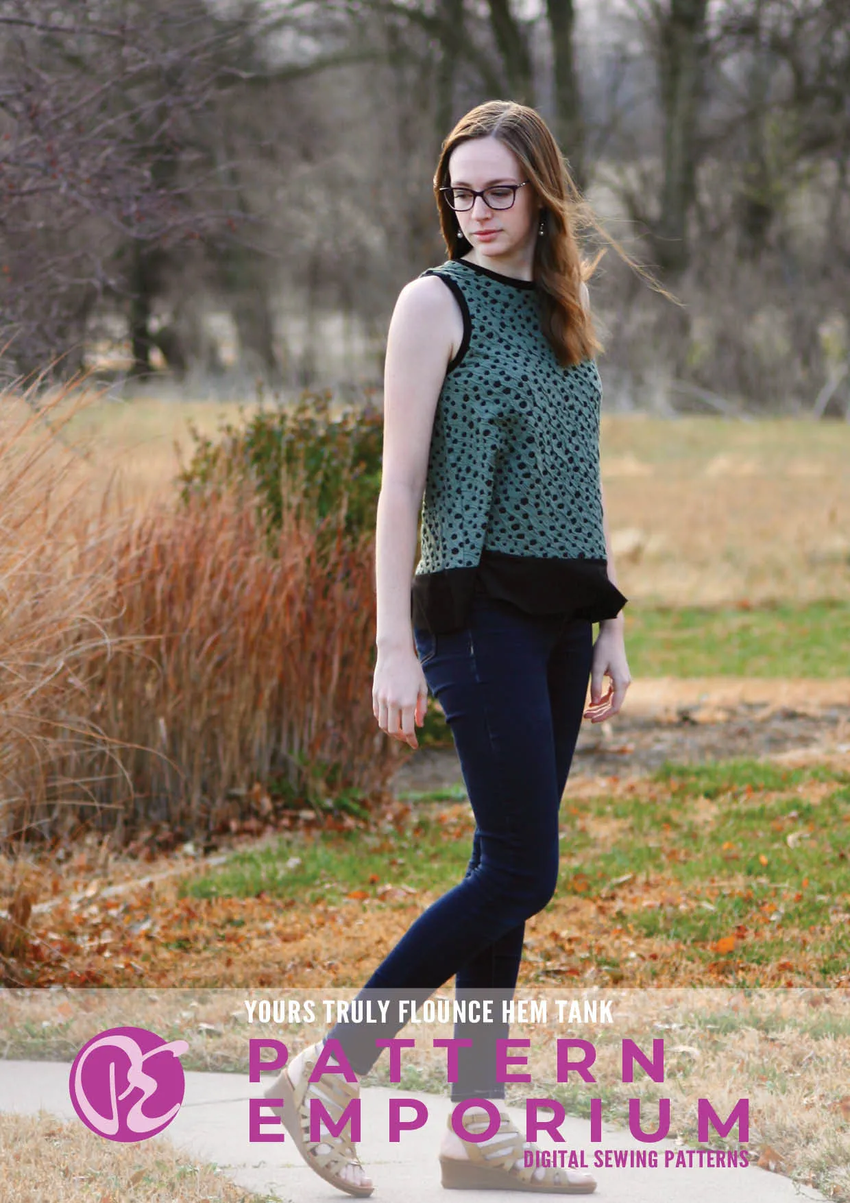 Yours Truly | Flounce Hem Tank Sewing Pattern