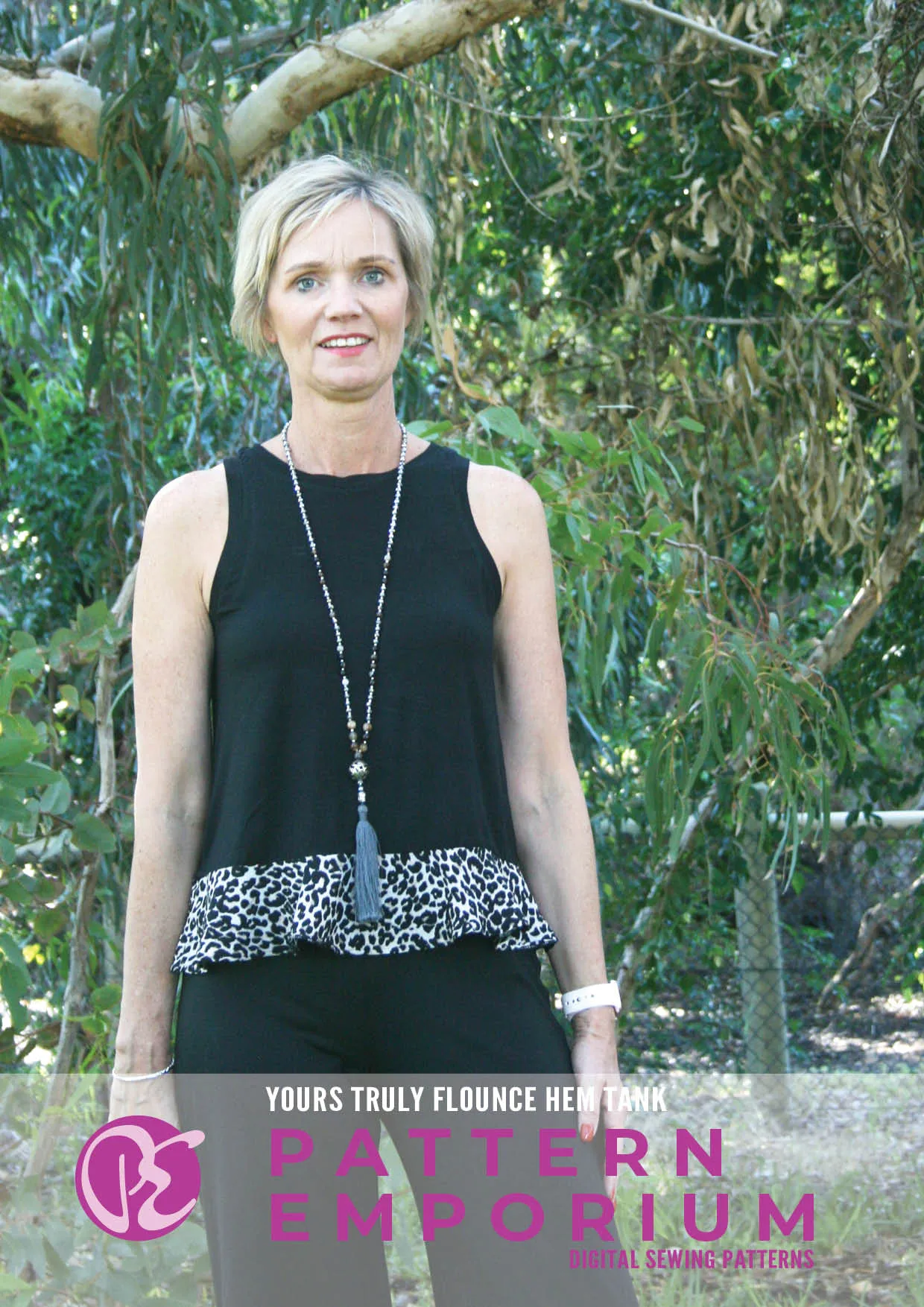 Yours Truly | Flounce Hem Tank Sewing Pattern