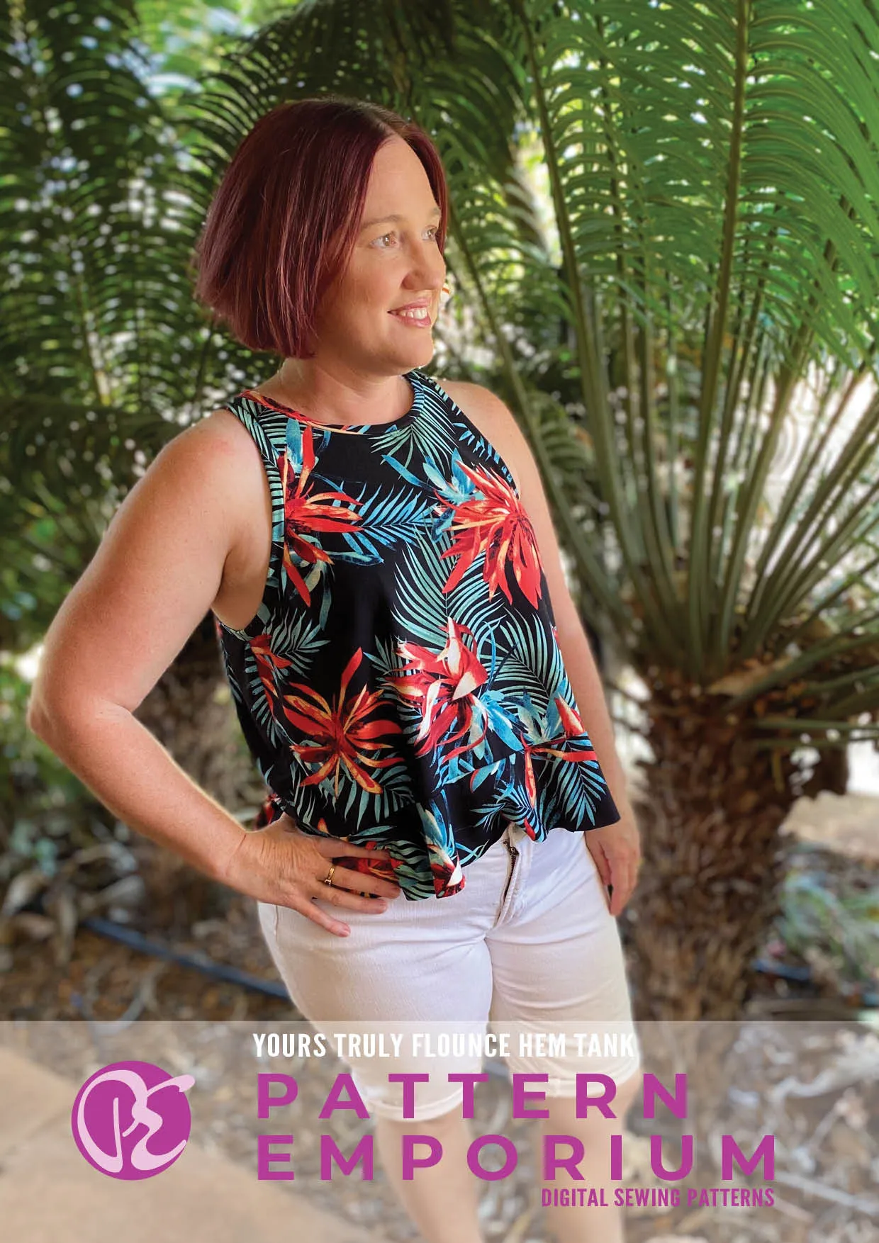 Yours Truly | Flounce Hem Tank Sewing Pattern