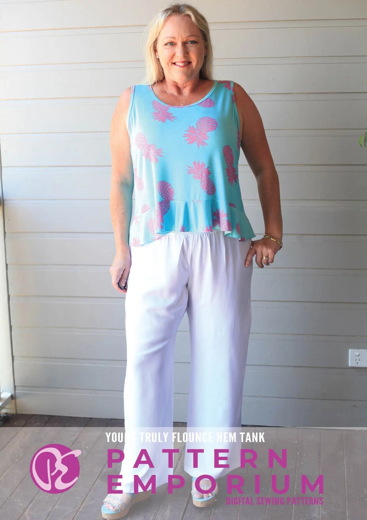 Yours Truly | Flounce Hem Tank Sewing Pattern